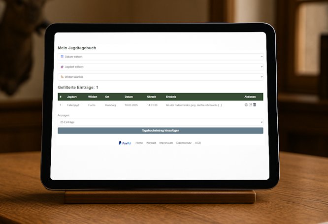 Digitales Jagdtagebuch