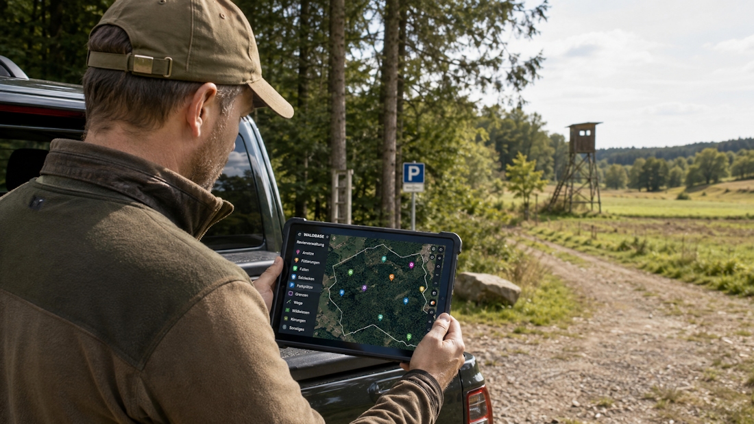 Digitale Revierverwaltung in Waidbase
