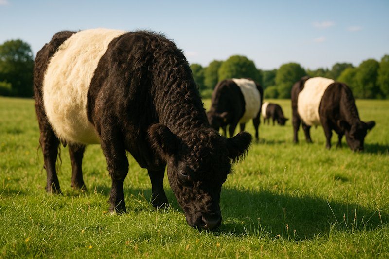 Galloways auf Wiese